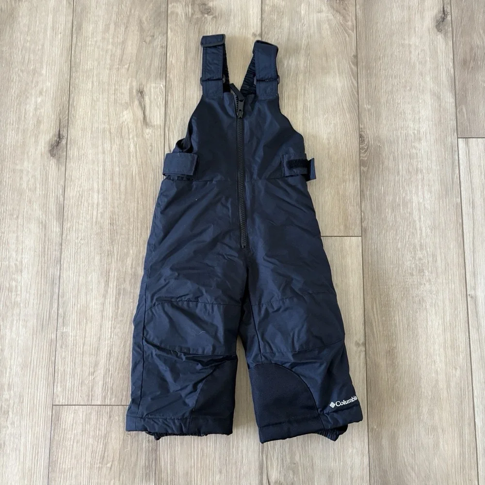 Columbia Snowslope II Bib Snowpants Black Omni Shield  Size 2T Ski‎ Outdoors